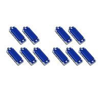 C Harmonica 10Pcs Mini Harmonica Pendant Necklace 4 Hole 8 Tone Portable For Beginners(10PCS Blue)