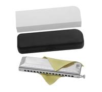 C Harmonica 16 Hole 64 Tone C Harmonica Professional Chromatic Instrument