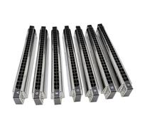 C Harmonica 24 Hole Polyphonic ABCDEFG Tune 7 Sets Of Adult Practicing Harmonica Instruments