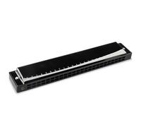 C Harmonica 24 Hole Polyphonic C Harmonica Practice Performance Type(Black)