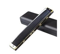 C Harmonica 24 Hole Polyphonic C Key 28 Accent Harmonica Professional Performance(Type 13)