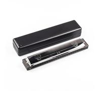 C Harmonica 24 Hole Polyphonic Harmonica With Blues Folk Adult Three Colors Of Red Blue And Black Are Available(Type4)