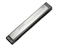 C Harmonica 24 Holes Tremolo Harmonica Polyphony Diatonic C Key Profession Beginners Aldults Silver