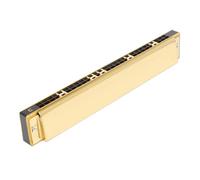C Harmonica 28 Hole Harmonica Polyphony Accent C Beginners Professional Performce(Gold)