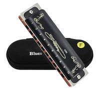 C Harmonica Adult Professional Performance Diatonic Harmonica 10 Holes 20 Tone Blues(Key of F)