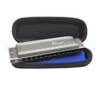 C Harmonica Beginner Adult Blues 12 Hole Professional Diatonic Harmonica C Key Aluminum Comb(Type3)