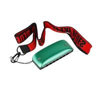 C Harmonica Beginners Adults 7 Hole A F Bb C D G Key Blues Harmonica(Green D Key)