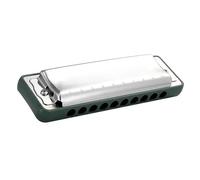 C Harmonica Beginners Adults Blues Harmonica 10 Holes 20 Notes C Diatonic Scale(Green)