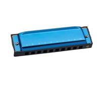 C Harmonica Blues Harmonica 10 Hole C Key Diatonic For Professional Player Beginner(Blue)