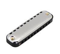 C Harmonica C For Key Harmonica Diatonic Double Tremolo With Hard For Case And Cloth(Black)