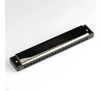 C Harmonica C Key 24 Hole Polyphonic Harmonica Is Suitable For Adult Beginners And Professional Instruments(Black)