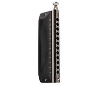 C Harmonica Chromatic Harmonica C Key 12 Hole 48 Tones Suitable For Beginners And Adults(Matte Black)