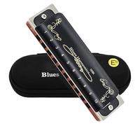 C Harmonica Diatonic Harmonica 10 Holes 20 Tone Blues With Black Cover And Canvas Bag(Key of Eb)