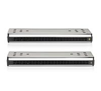 C Harmonica Double Sided 24 Hole C G Tone Polyphonic Harmonica(Silver)