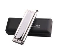 C Harmonica Harmonica Chromatic Scale 10 12 16 Holes C Key For Beginners And Professional Performance(12 holes)