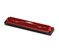 C Harmonica Music Lovers 24 Hole C Key Polyphonic Diatonic Harmonica(R3 Red)