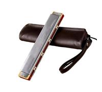 C Harmonica Professional 24 Holes Tremolo Harmonica Polyphony Diatonic C Key