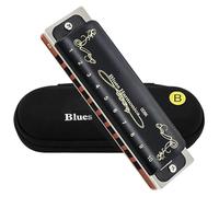 C Harmonica Professional Performance Diatonic Harmonica 10 Holes 20 Tone Blues(Key of B)
