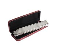 C Harmonica Tremolo Harmonica 24 Holes Polyphonic For Adults Professional Players(Ab Key)