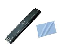 C Harmonica Tremolo Harmonica C Key 24 Hole Phosphor Bronze Reed Metal Cover ABS Comb(Black)