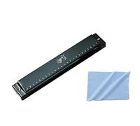 C Harmonica Tremolo Harmonica C Key 24 Hole Phosphor Bronze Reed Metal Cover(Black)