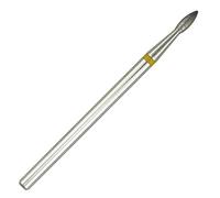 C & I Diamond Nail Drill Bit, Flame Shape, E-File, Professional Cuticle Clean Drill Bit, Improved Diamond Powder plus Tungsten Carbide Shank 3/32” (1.8 mm mini, Extra Fine -XF)