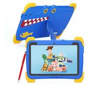 C idea 10.1 inch Kids Tablet, Android 12 WiFi Tablet for Kids Ages 3-12, 4GB RAM 64GB ROM Expandable 512GB Toddler Tablet with Case, Stylus, Dual Carema, FHD Screen, Parental Control, 6000mAh - Blue