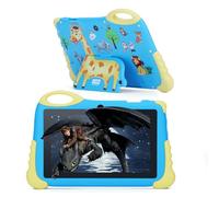 C idea 7-inch Tablet for Toddler, Android 13 Kids Tablet, 4GB RAM+32GB ROM, 1024x600 HD Screen, Parental Controls, Pre-installed iWawa, Portable Tablets with Silicone protective case (Blue)