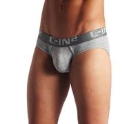 C-IN2 Men's Core Lo No Show Profile Brief, Grey Heather, S