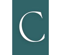 C: Initial Monogram Personal Letter alphabet Journal, Transformative Teal color, Personalized Lined Notebook For Kids, Boys and Girls, Men and Women ... Soft Cover Diary, 120 Pages, size 6x9 inch.