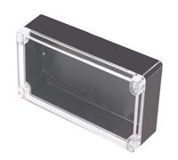 C, IP65 Waterproof Junction Box, Electrical Project Box with Plastic Clear Cover, Outdoor Enclosure Case for Cable Connectors, Weatherproof Electrical Meter Box