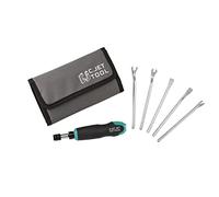 C.JET TOOL 5 Pack Tack Lifter, Nail Puller, Upholstery Staple Remover, Rivet Removal Tool, Tack Puller, Screwdriver for Furniture