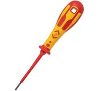 Ck Electricians Screwdriver, 2.5mm Flat Tip, 75mm Blade