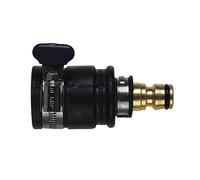 C.K 7928 Watering Systems Tap Adapter Smooth 20-30mm Diameter, Black/Gold, Black/Gold