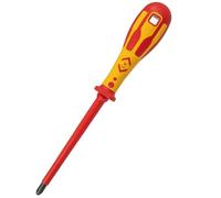 C.K Dextro VDE Phillips Head Screwdriver PH3 x 150mm, Electricians Insulated Philips Screwdrivers, 10,000v Test, Precision Grip Tip, Electrical Terminal Screw Driver, Heavy Duty Hand Tools T49142-3