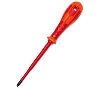 C.K Dextro VDE Slim Modulo Electrical Screwdriver MOD1 x 100mm, PZ/SL Plusminus Thin, Electricians Insulated Terminal MCB Screwdrivers, Precision Grip Tip, Fuse Board Screw Driver, Hand Tools T49245-1
