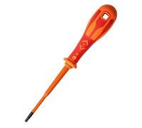 C.K Dextro VDE Ultra Slim Modulo Electrical Screwdriver SL/PH2 x 100mm, Plusminus Thin, Electricians Insulated Terminal MCB Screwdrivers, Precision Grip Tip, Fuse Board Screw Driver, Hand Tools T49246