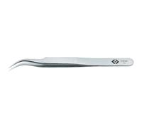 C.K Precision Tweezers, 110 mm, Fine Curved Tips, Anti-Magnetic Steel Bow | Acid and corrosion resistant stainless steel bow, Polished matt surface