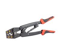C.K Ratchet Crimping Pliers for Bell Mouth Ferrules 6-25mm², T3676A, Red