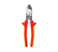 C.K Redline VDE Cable Cutters 210mm, German Made Razor Sharp Electrical Wire Cutter & Stripper, Heavy Duty Croppers for Electrician, Electricians Snips, CK Tools T3973 161