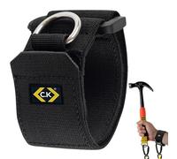 C.K Safety Universal Wristband Anchor - ANSI/ISEA 1221-2018 Compliant, 2kg Dynamic Load Tested, Steel D-Ring, Lightweight, Adjustable Velcro Fit Tool Tethering, Drop Prevention PPE, CK Tools T8002