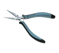 C.K SensoPlus ESD Snipe Nose Pliers 155mm, Serrated Jaws for Electronics | Drop Forged Alloy Steel, Hardened and Tempered Construction, Precision Box Joint Alignment, Spot Welded Double Leaf Springs