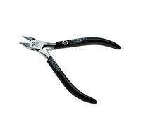 C.K Side Cutters 115mm, Mini Bevel, Tapered Head for Electronics | Drop Forged Special Alloy Steel, Hardened and Tempered Construction, Precision Box Joint Alignment, Induction Hardened Jaws