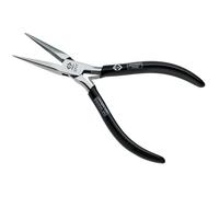 C.K Snipe Nose Pliers 145mm, Serrated Jaws for Electronics | Drop Forged Alloy Steel, Hardened and Tempered Construction, Precision Box Joint Alignment, Spot Welded Double Leaf Springs