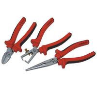 C.K T3804 Pliers Set - Red/Silver (3-Piece)