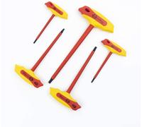 CK 5 Piece 1000V Insulated VDE T Handle Hex Allen Key Set, 3mm-6mm - T4422-SET