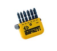 C.K T4512 "Blue Steel" PH Impact Screwdriver Bit, 0 V, Black, Set of 6 Piece