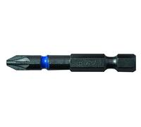 C.K T4560 PZ2LD 50 mm PZ2 Steel Impact Screwdriver Bit - Blue (Pack of 3)