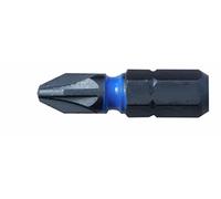 C.K T4560 PZ3D 25 mm PZ3 Steel Impact Screwdriver Bit - Blue (Pack of 3)