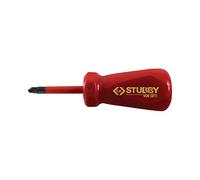 C.K T48343-2 Stubby Vde/1000V Slim Screwdriver Pz2, Red